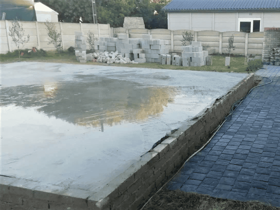 Concrete works and slabs