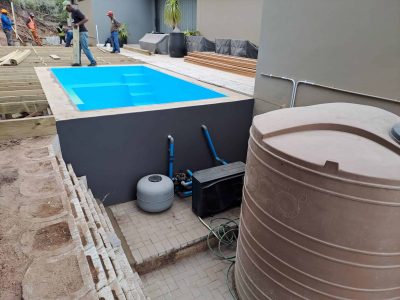 Outdoor renovation, decking and pool installation