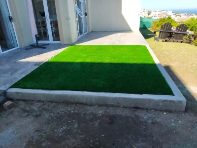 Paver Patio and Astroturf Installation