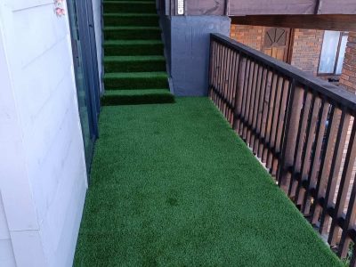 Deck Renovation with Artificial Grass Installation