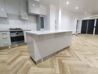 Kitchen Renovation with Laminate Floor Installation