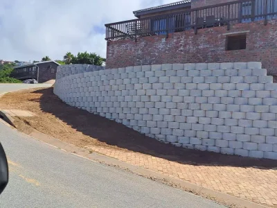 Dana Bay - Retaining Wall Installation