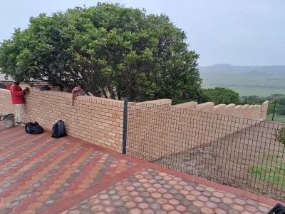 New Boundary Wall Construction, Nu Clear Fence and Paving Installation in Rheebok