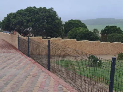 Clearview fence installation and paving