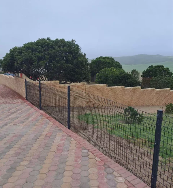 Clearview fence installation and paving